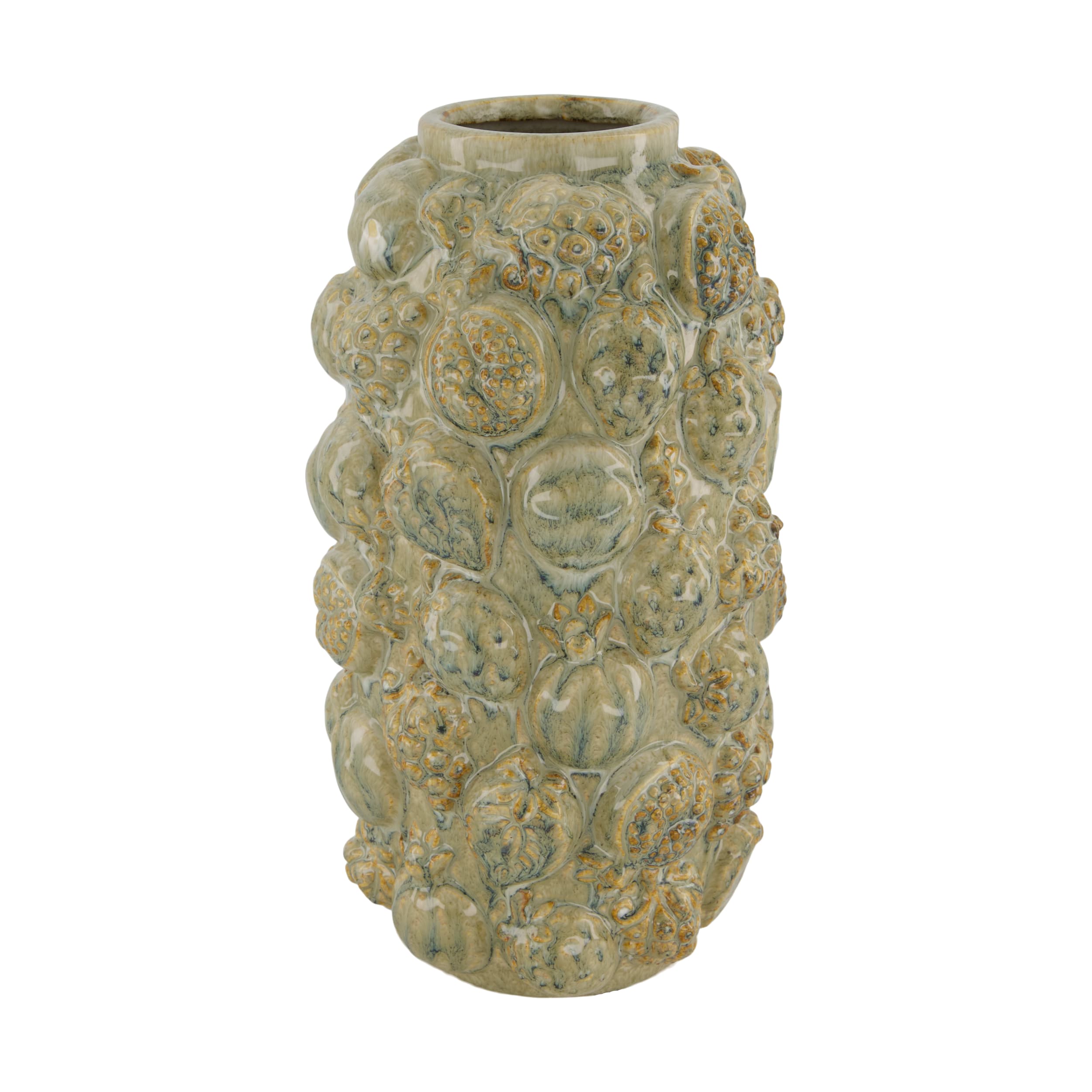 Dijk Natural Collections Vase in Farbe grün, Töpferei, Krug, Vase, Kunst, Porzellan