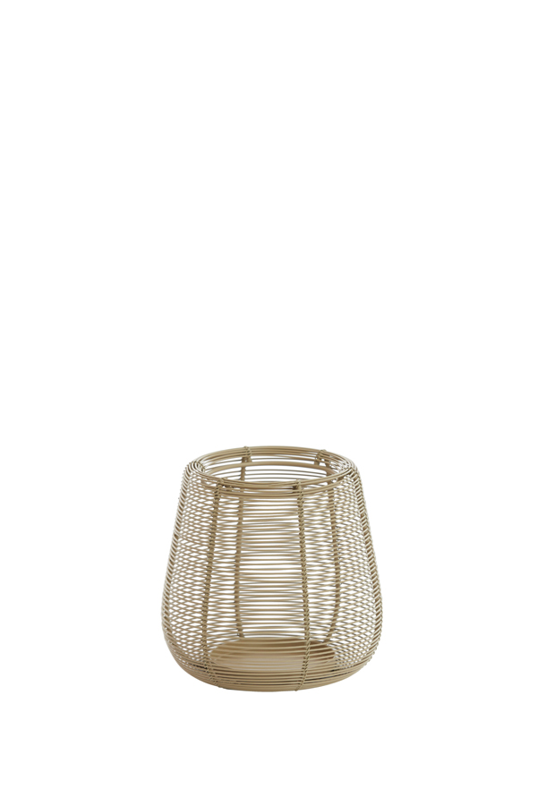 Windlicht ADETA in matt sand