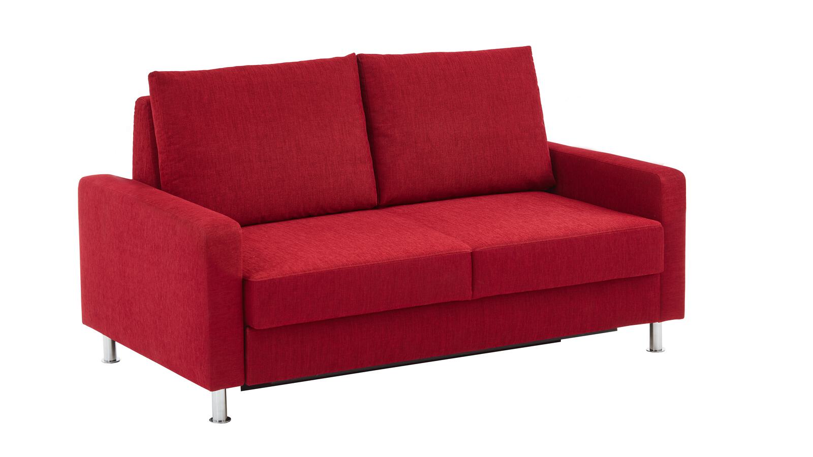 Schlafsofa FLEXA ca. 120x200cm in Stoff rot