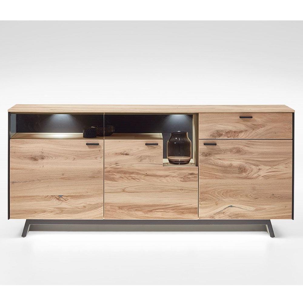 SCHÖNER WOHNEN-Kollektion Sideboard ANDRA, ca. 182 x 72 x 43 cm in Eiche rustico hell geölt