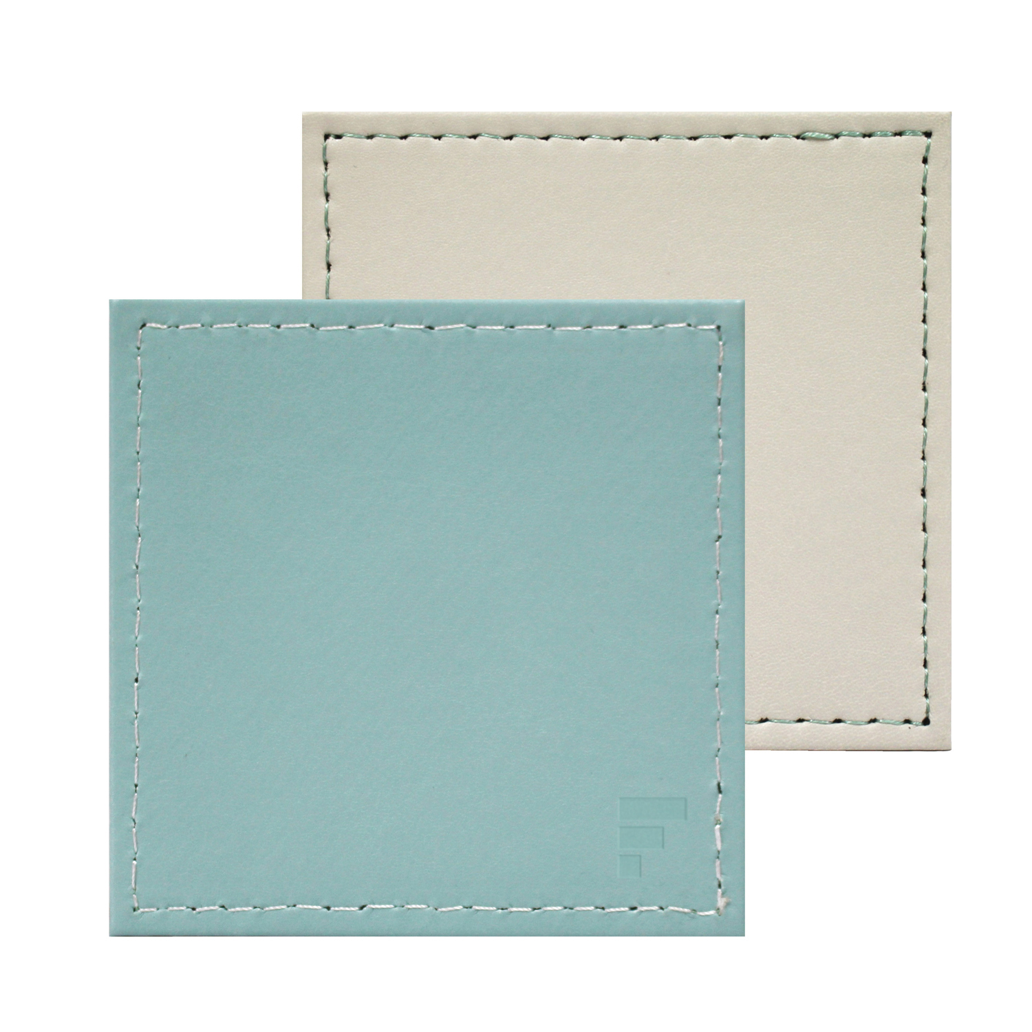 Profino DUO - Untersetzer Mint/Elfenbein, 4er Set Untersetzer, 4er Set, 10x10cm