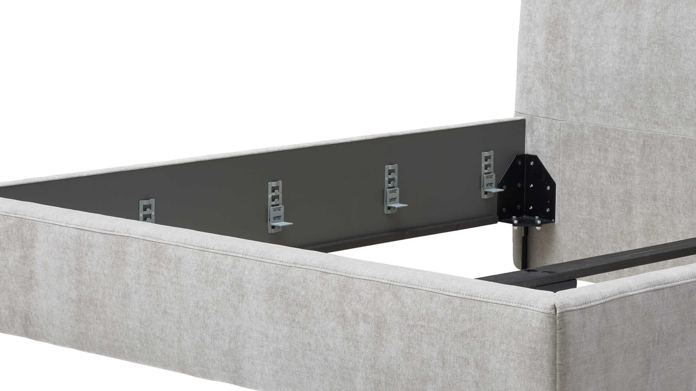 Interliving Polsterbett-Gestell IL 1416 PB ca. 180x200cm in Stoff Balu silber 