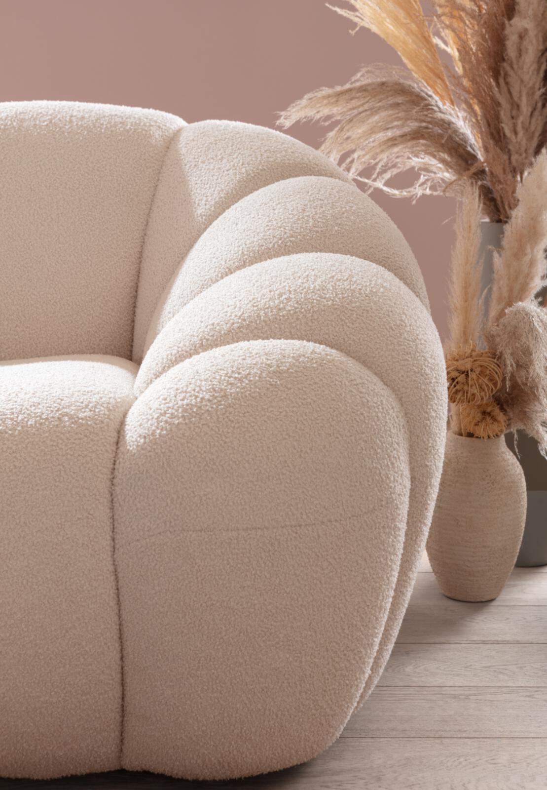 Rundecke ca. B290 T290 cm in Stoff 306/55 weiß, Moebel, Stuhl