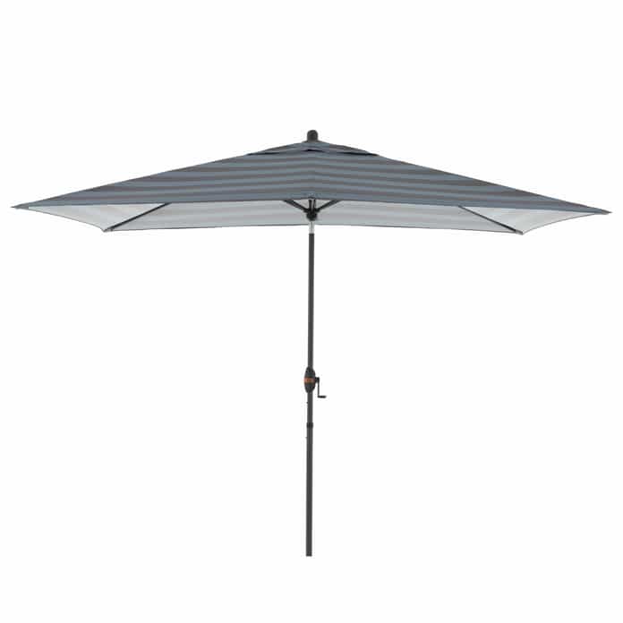 Doppler Kurbelschirm MYZONE AUTO TILT ca. 300x200cm in Farbe Blockstreifen anthrazit