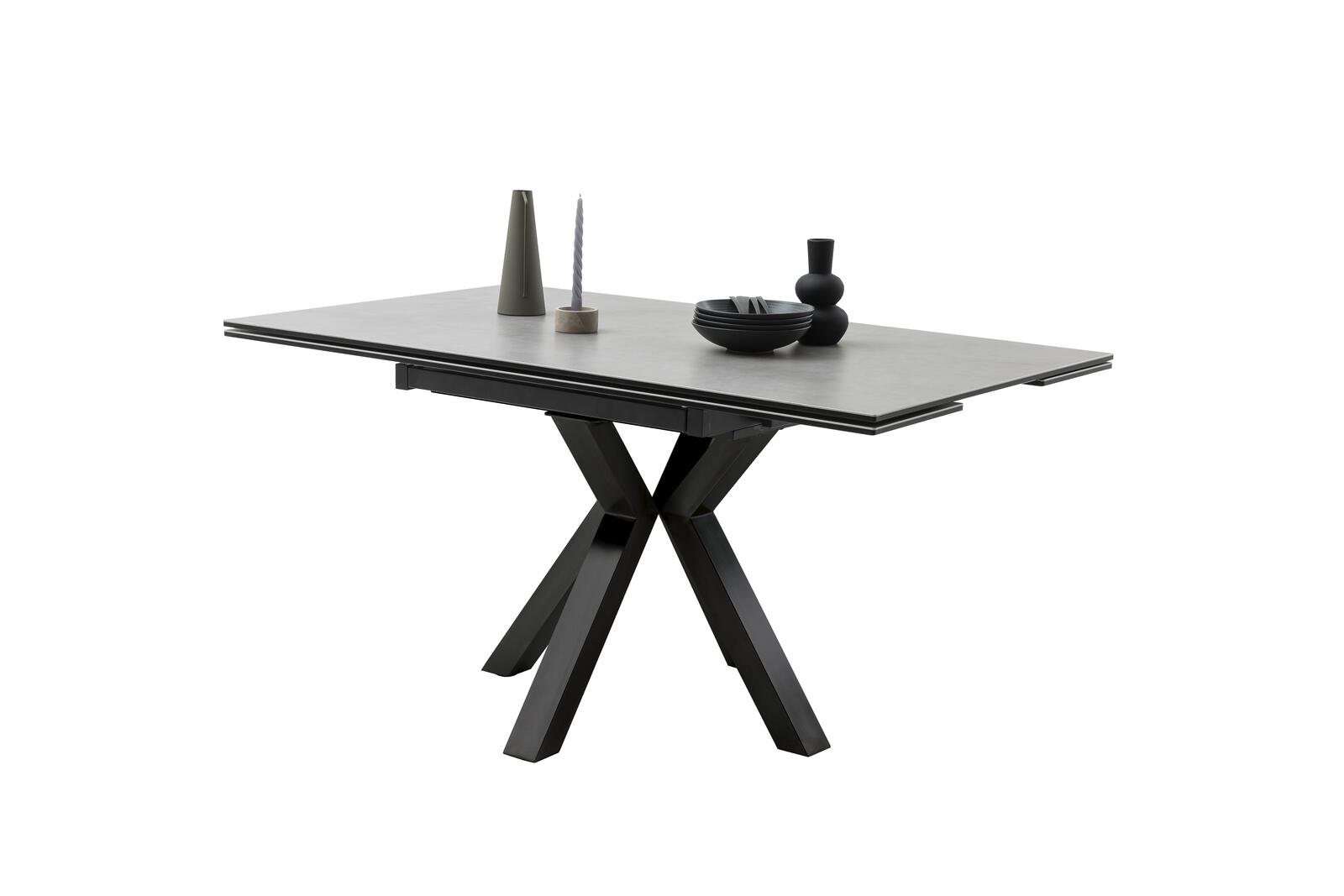 MCA Furniture Esstisch Pallini ca. 150 x 76 x 90 cm in Keramik anthrazit