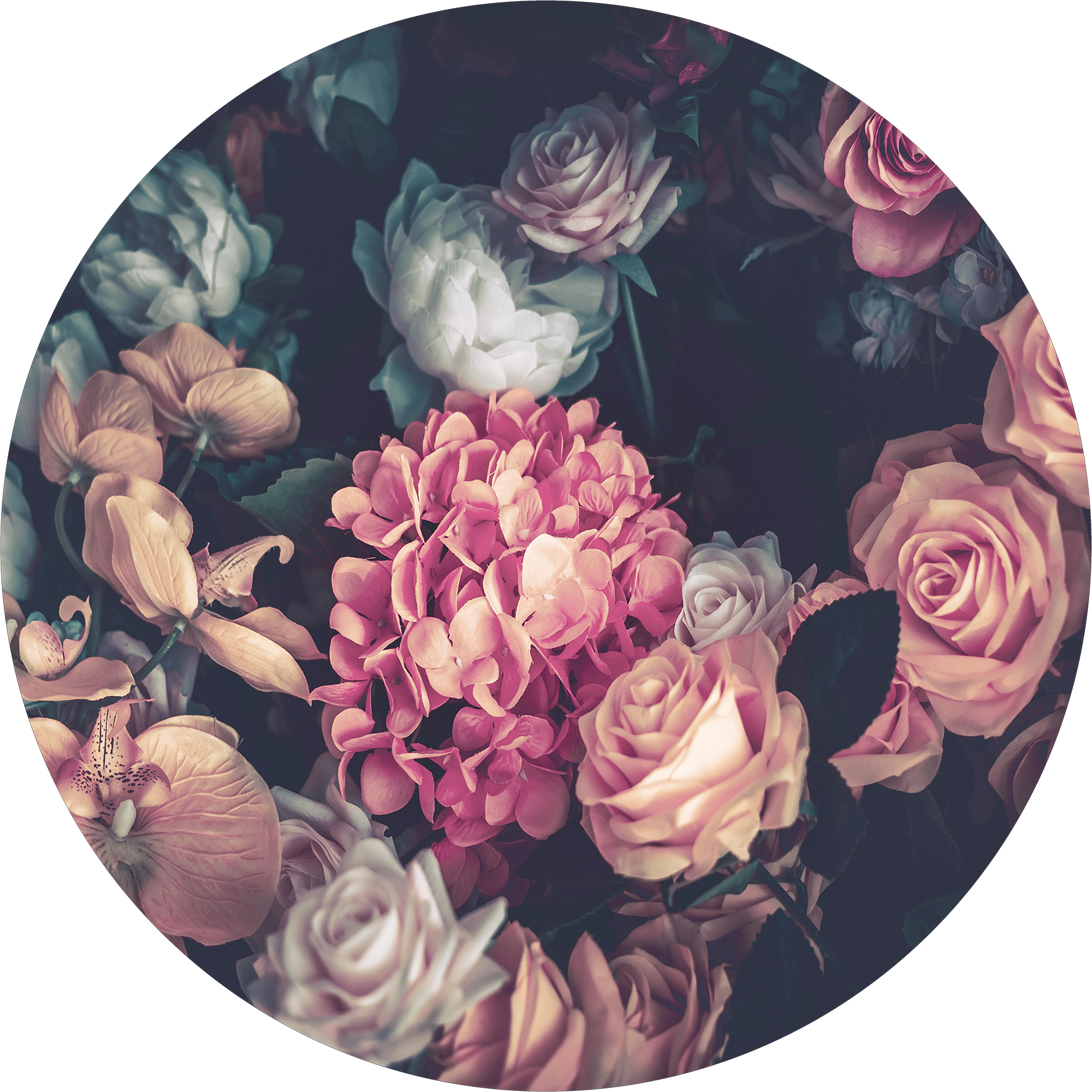 ProArt Glas-Art rund Ø 20cm Baroque Flowers IV ProArt Glas-Art rund Ø 20cm Baroque Flowers IV