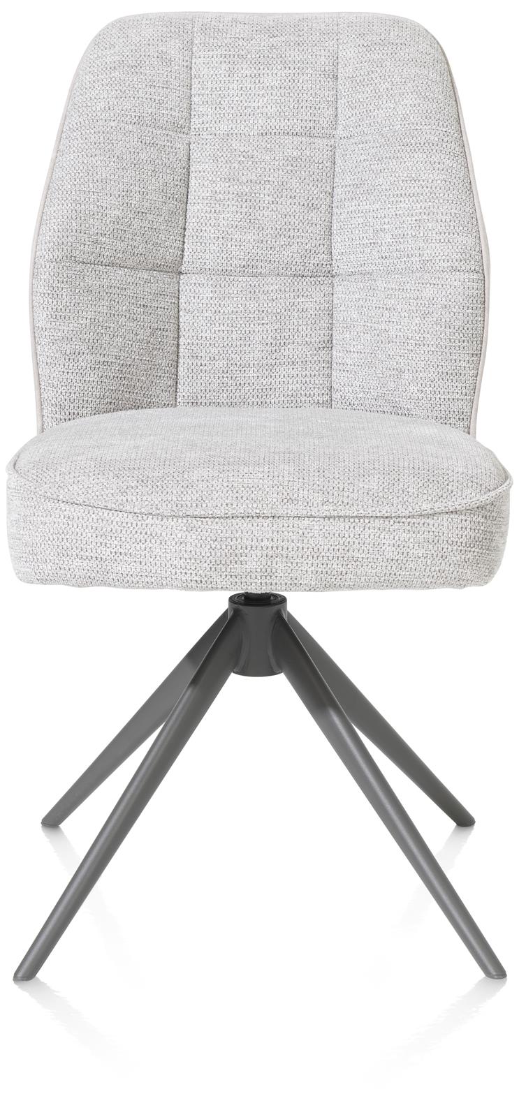 Henders & Hazel Stuhl 2er-Set BELL ca. B49 H89 T65 cm in Stoff VadaCalabria kiesel, Moebel, Stuhl, Kissen, Dekoration für Zuhause, Couch