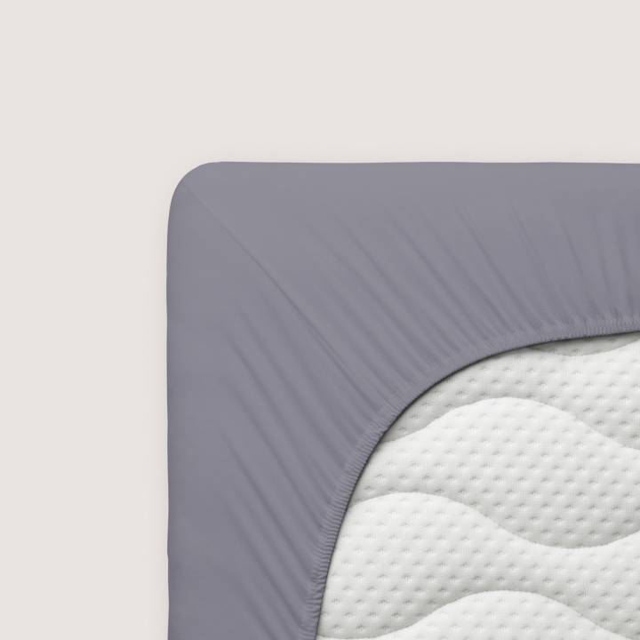 Schlafgut Pure Spannbettlaken ca. 180x200-200x220cm in Farbe Grey Mid