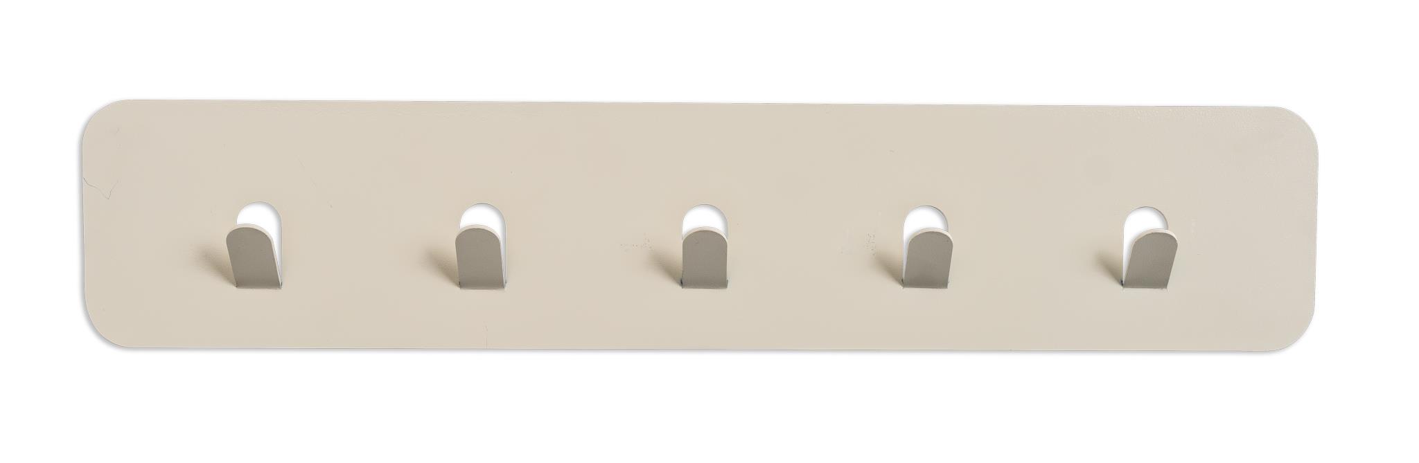 M2 Kollektion Garderobenleiste TILLY ca. B50 H10 T3 cm in Metall cremeweiß