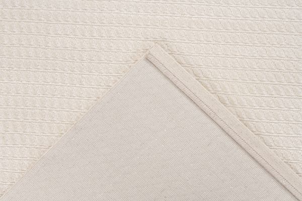 Webteppich TROPEZ ca. 160x230cm in Farbe ivory Webteppich TROPEZ ca. 160x230cm in Farbe ivory, Baumwolltuch, Stoff, Stoffkante, Textil, Beige