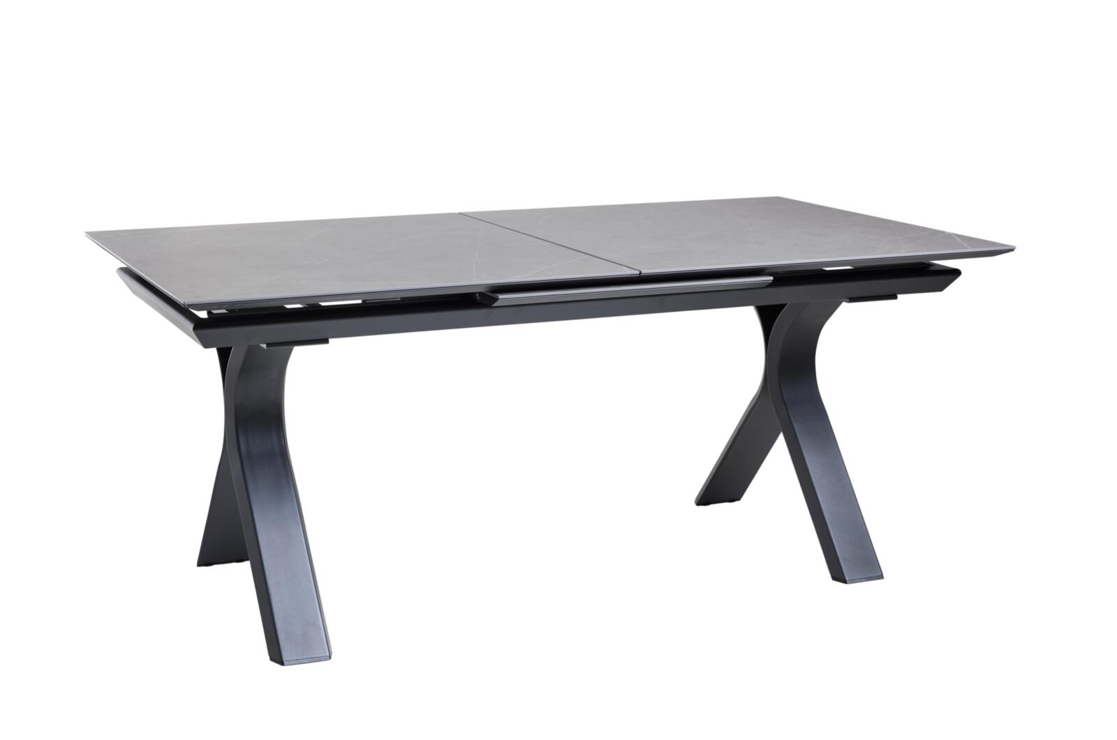 Interliving Ausziehtisch IL7011 180(240)x100 in Pl. Sintered Stone anthrazit