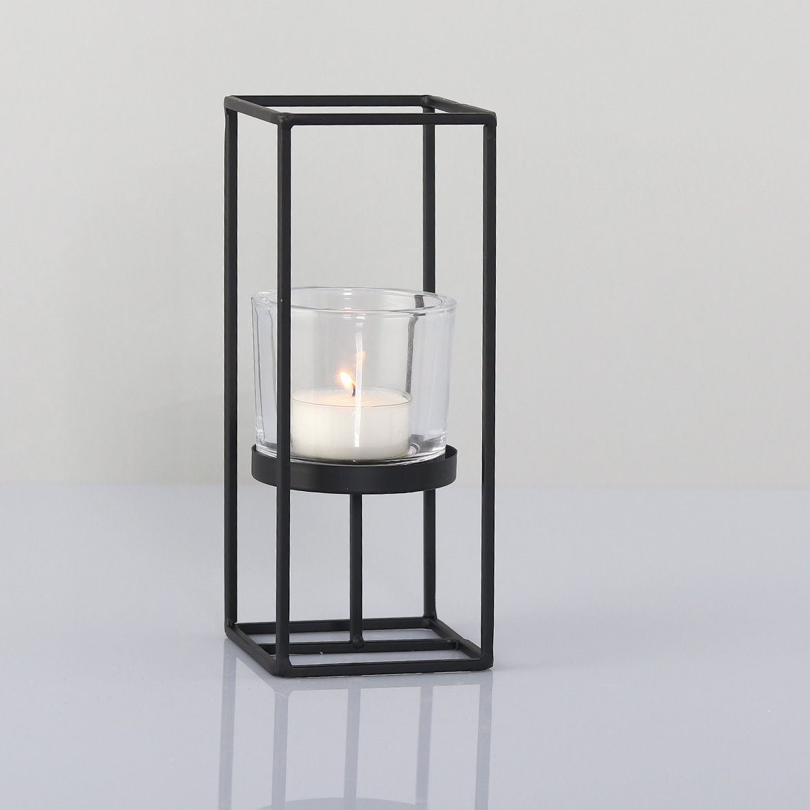 DPI Kerzenhalterkranz mit Glas in Farbe Schwarz ca. 25 cm DPI Kerzenhalterkranz mit Glas in Farbe Schwarz ca. 25 cm, candle, candle holder, glaskerzenhalter, metallrahmen, tea light