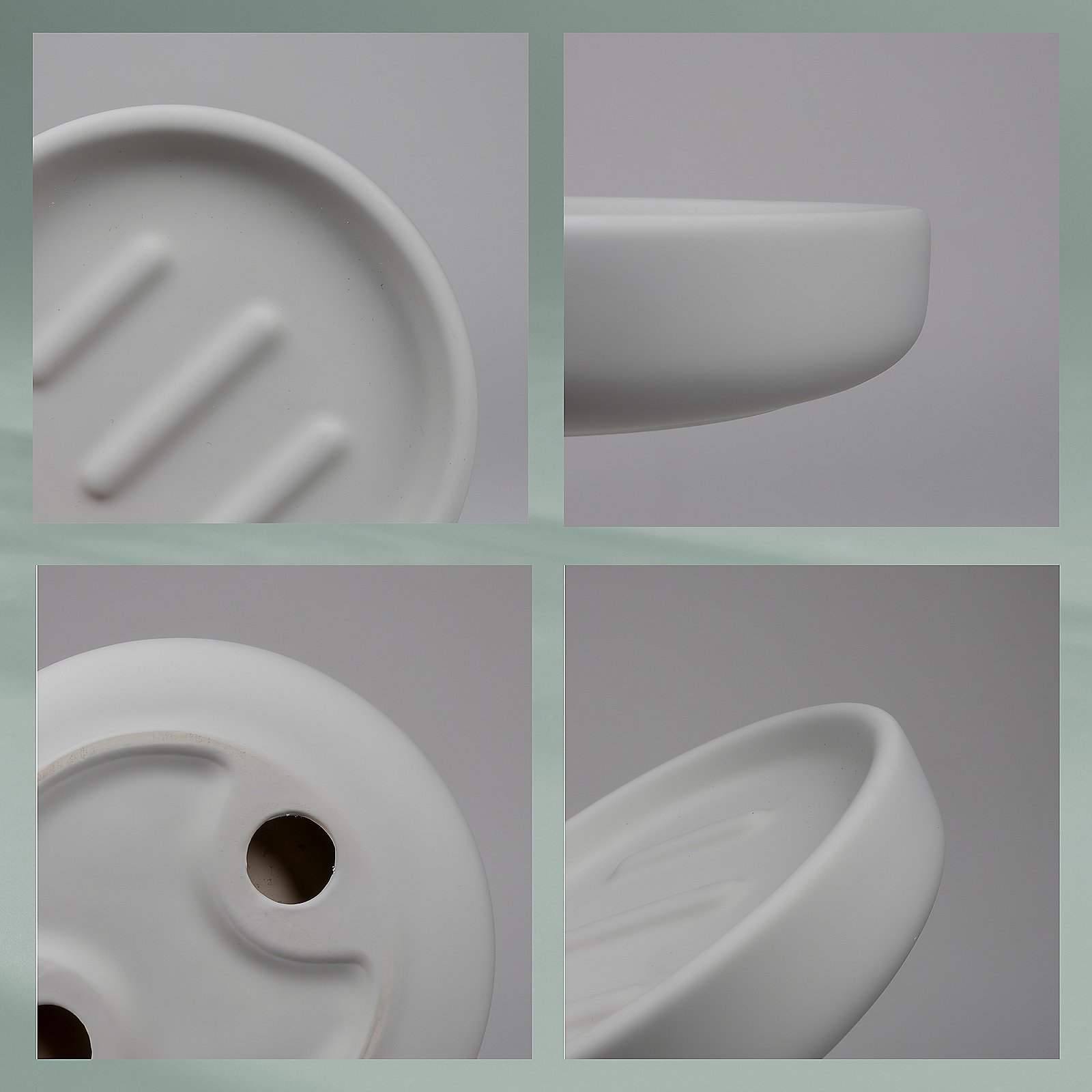 Kela Seifenschale Sana SANA in hellgrau, Kunst, Porzellan, Töpferei, Teller, Sinken