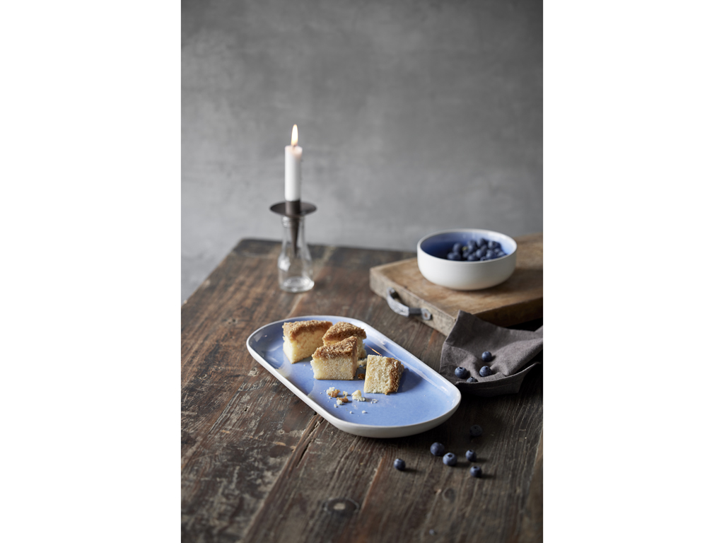 F&H Servierplatte STUDIO ROUND NORTH in Farbe Matte white/Shiny river F&H Servierplatte STUDIO ROUND NORTH in Farbe Matte white/Shiny river