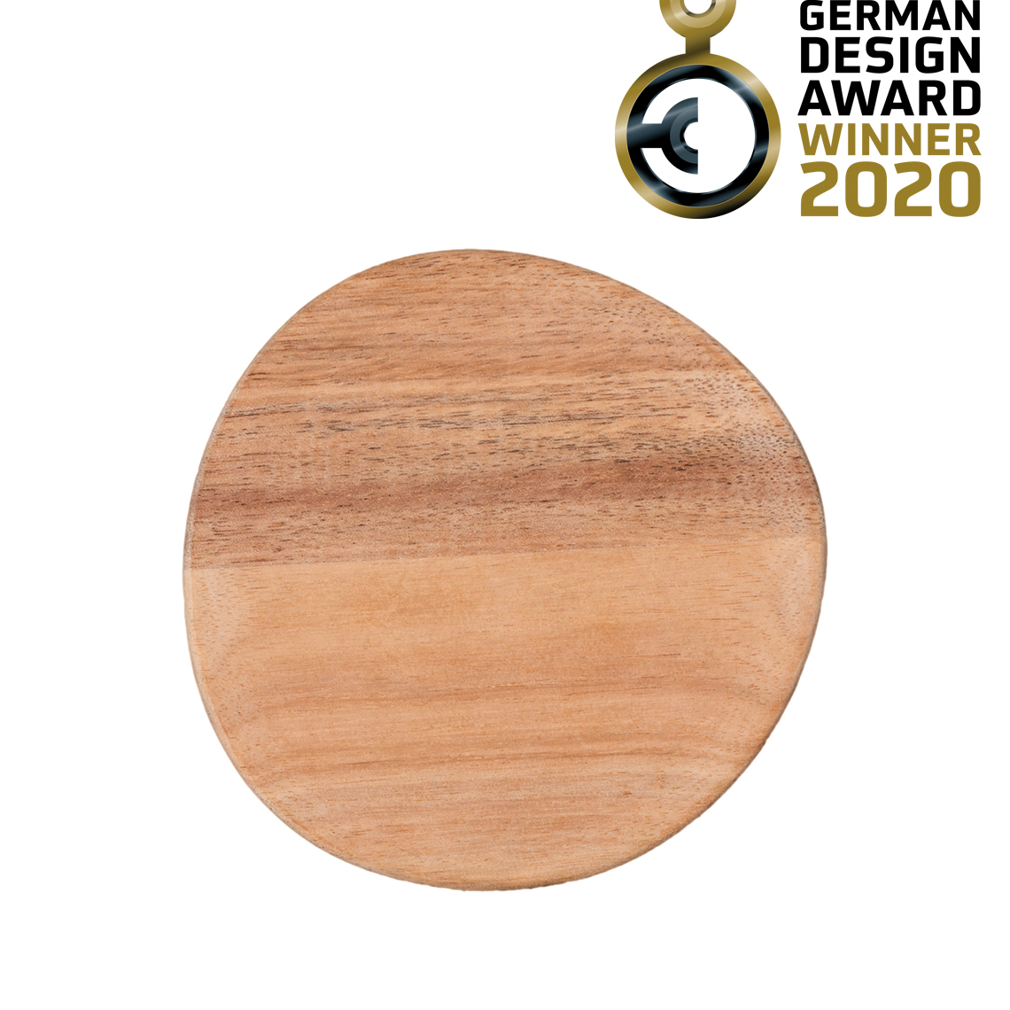 Teller "Mix & Match" klein in Farbe Holzfarben, holz, kreis, rund, naturholz, holzoberfläche