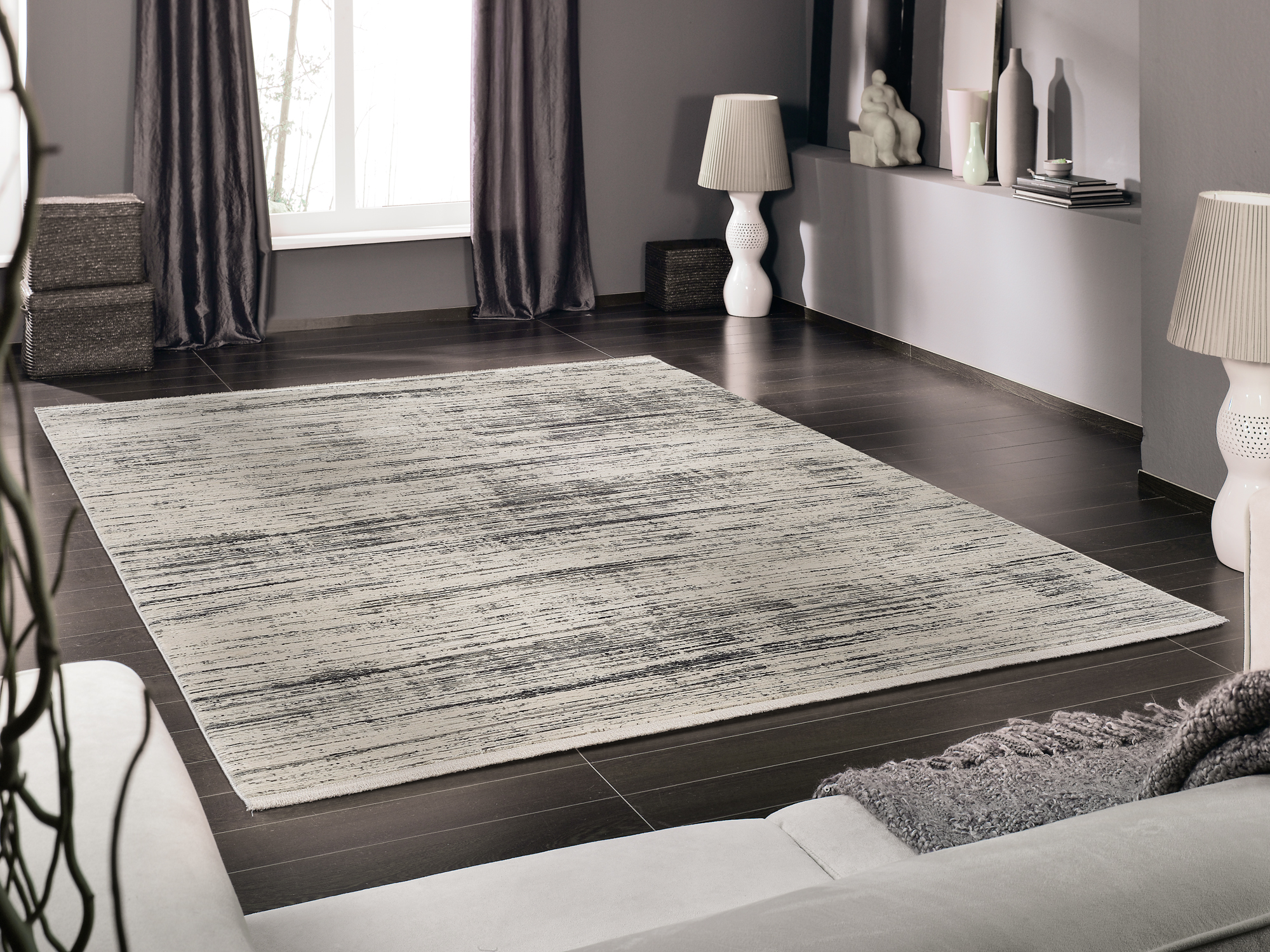 OCI Webteppich ca. 120x180cm in Farbe grau-mix