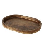 Boltze Tablett Ovolio in Farbe Mango dunkelbraun