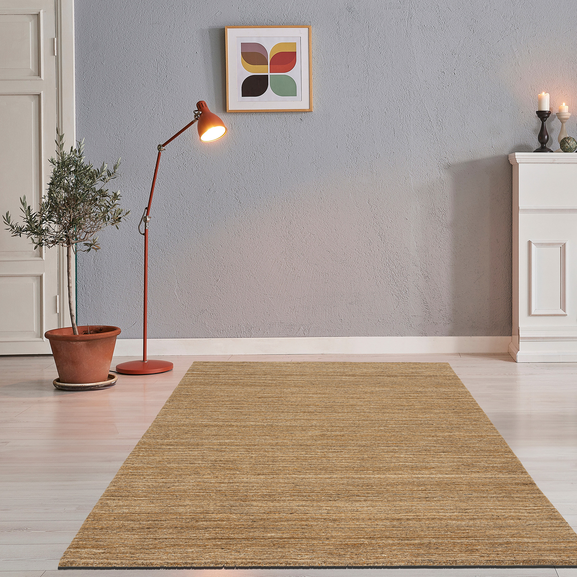 Theo Keller Handwebteppich PURE 70x140 in ca. 70 x 140 cm