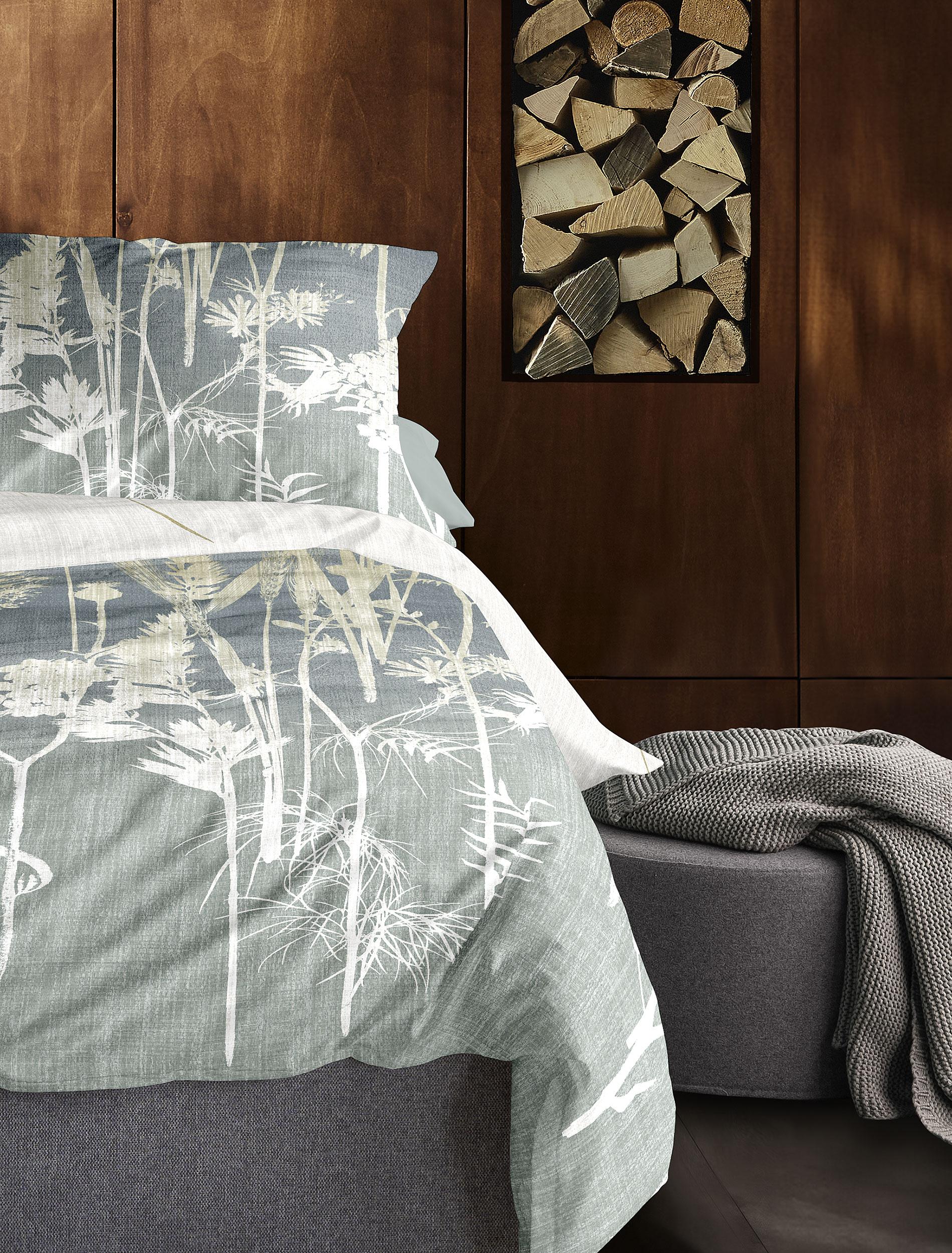 Irisette Mako-Satin Bettwäsche WAVE ca. 135x200cm in Farbe petrol