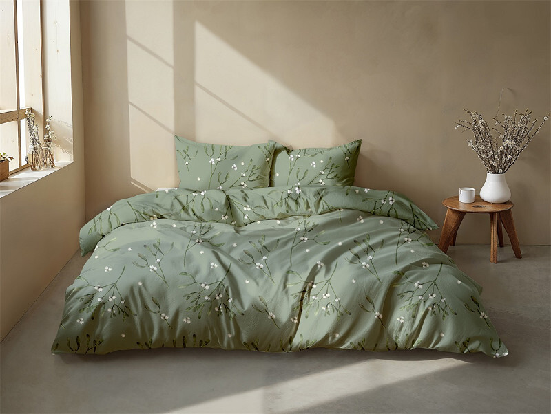 Heckettlane Bettwäsche Leontine 155x220cm HEDRA ca.155x220 cm in Farbe Green, Moebel, Bett, Bettlaken