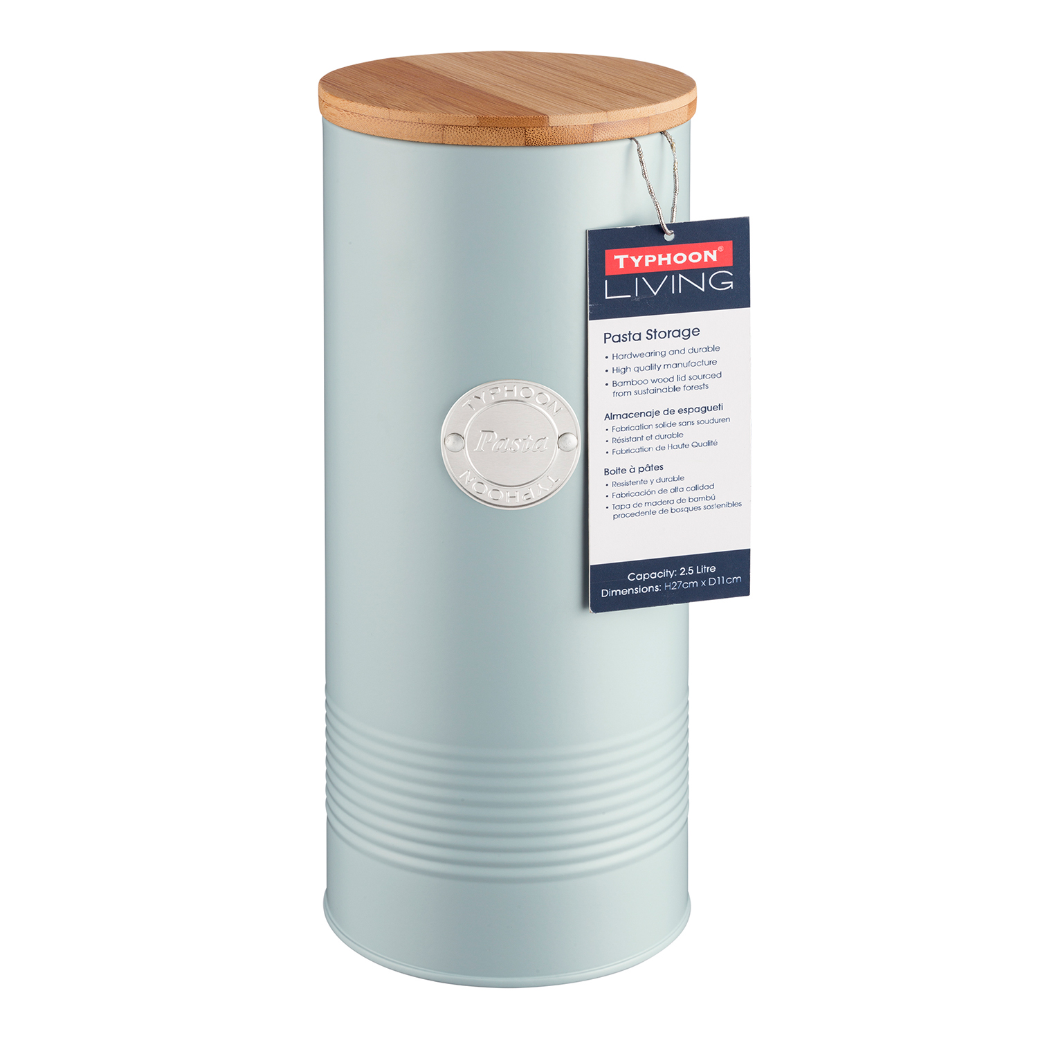 Profino Living - Spaghettidose, pastellblau, 2,5 Liter
