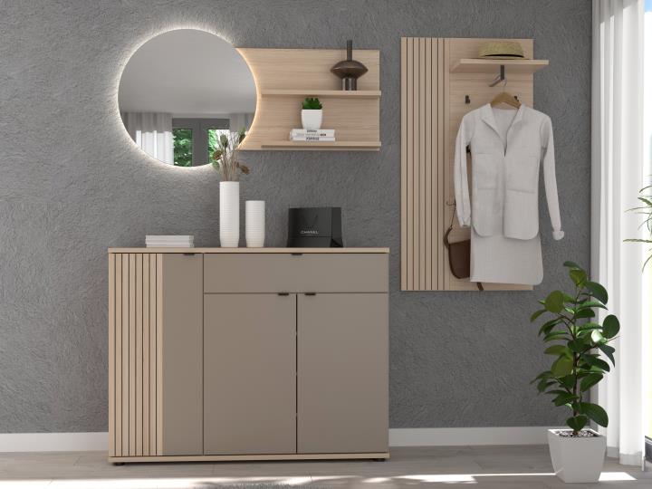 Innostyle Garderoben-Kombination Pisa in , Küche/Schrank, Schrankkombination, Kleiderschrank, Wandregal, Schuhablage