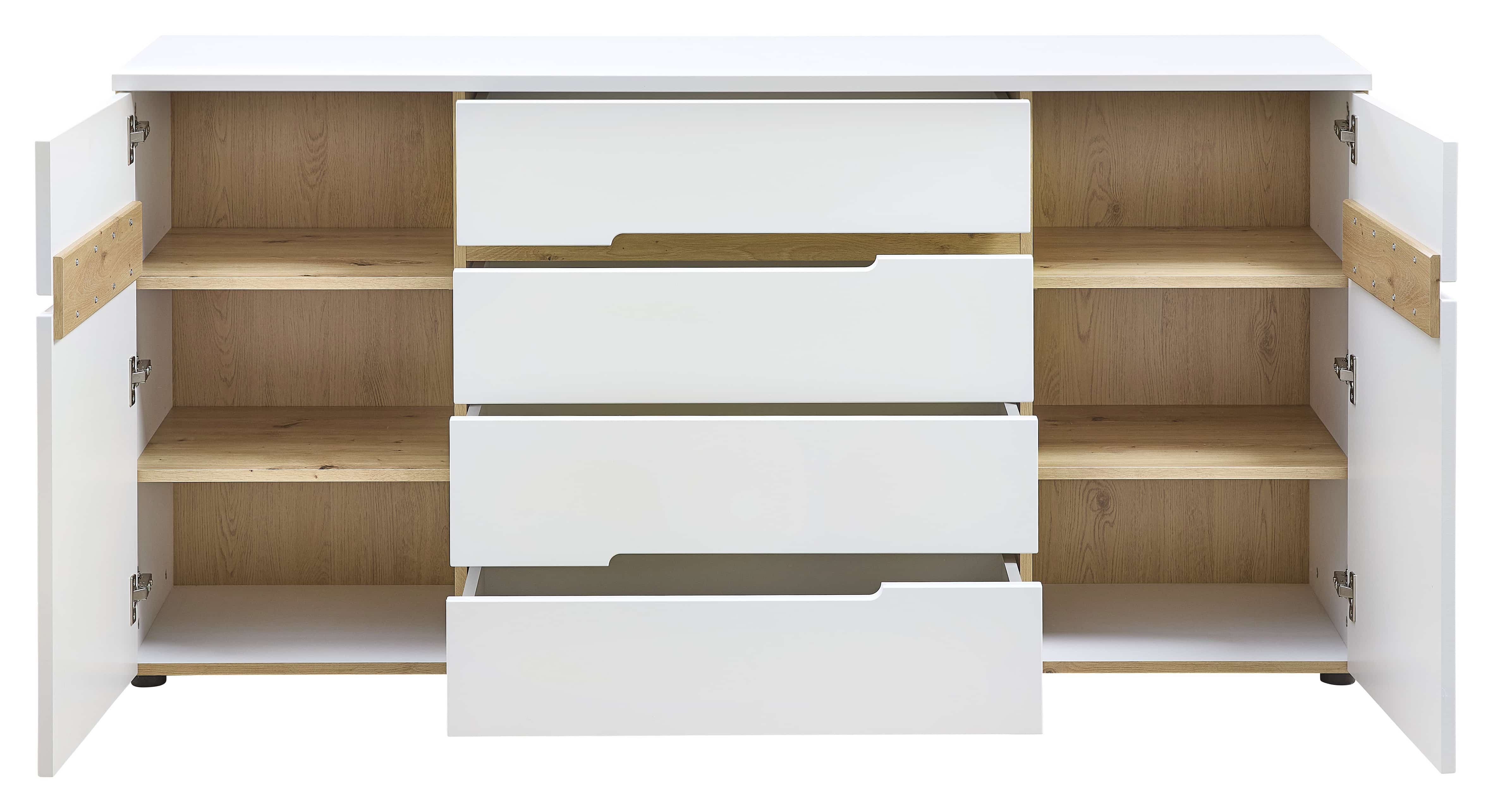 Innostyle Sideboard MEMPHIS in weiß/Artisan Eiche