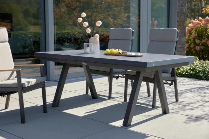Interliving Ausziehtisch IL7011 ca. 200(260)x100cm in Platte sintered Stone Beton-Optik Interliving Ausziehtisch IL7011 ca. 200(260)x100cm in Platte sintered Stone Beton-Optik, Moebel, Tabelle, Esstisch, Tischplatte, Stuhl