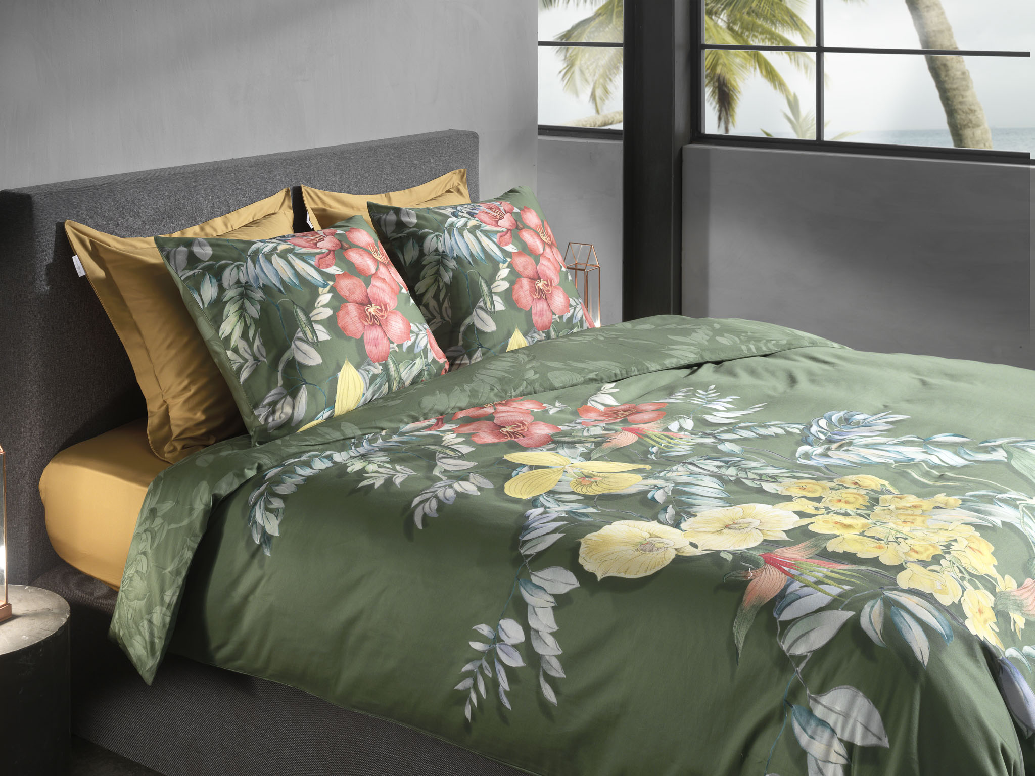 Heckettlane Bettwäsche ca. 155x220cm in Farbe Green