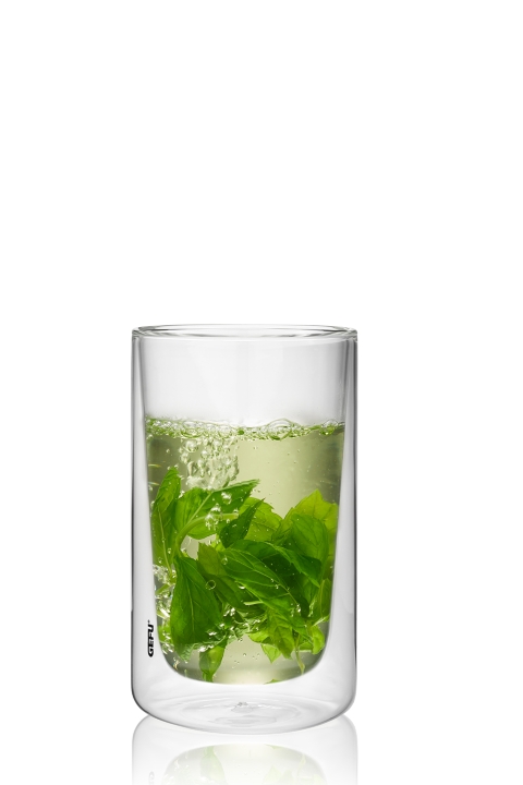 GEFU Thermoglas MIRA in Farbe transparent, gl glass, herbal tea, mint, infused water, double-walled