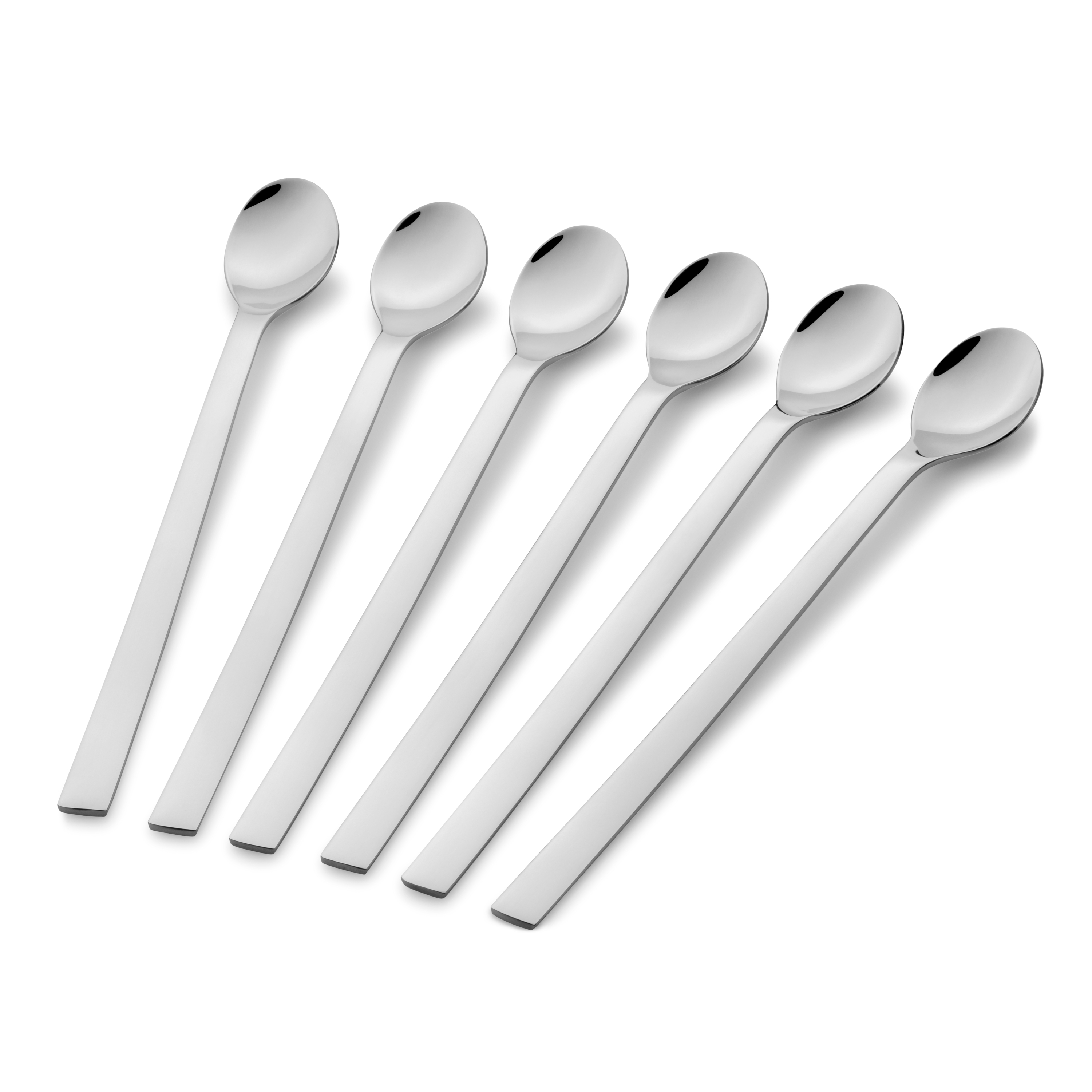 WMF Nuova Longdrinklöffel-Set, 6-teilig in poliertem Edelstahl WMF Nuova Longdrinklöffel-Set, 6-teilig in poliertem Edelstahl