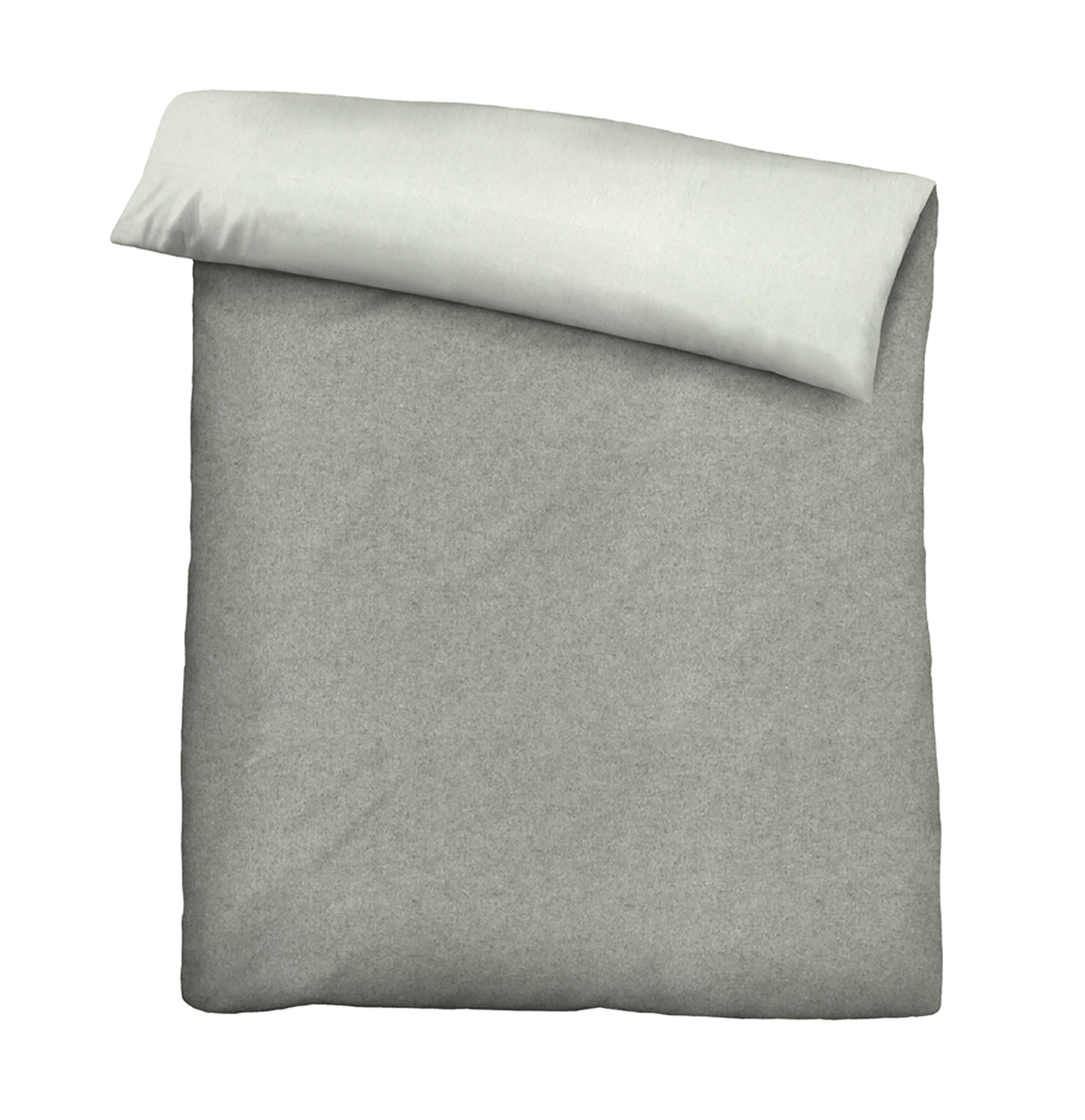 Bettwäsche Biber ca.135x200 0840500 in Farbe 017 sturmgrau, Bettdecke, Bettlaken, Bettwäsche, Fleece, Grau