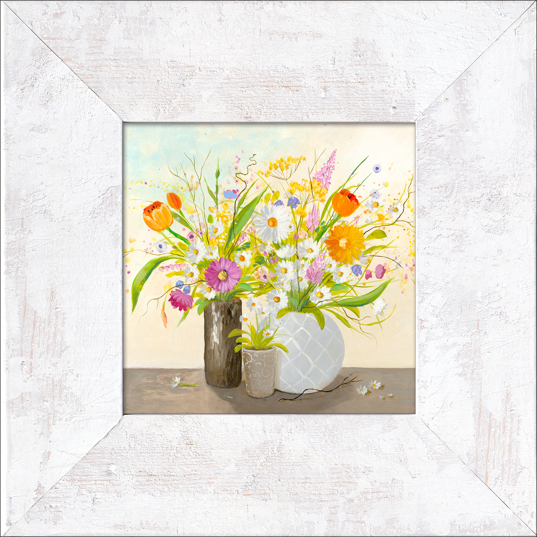 ProArt New Classic Wood 34x34cm Retro bunch of flowers III