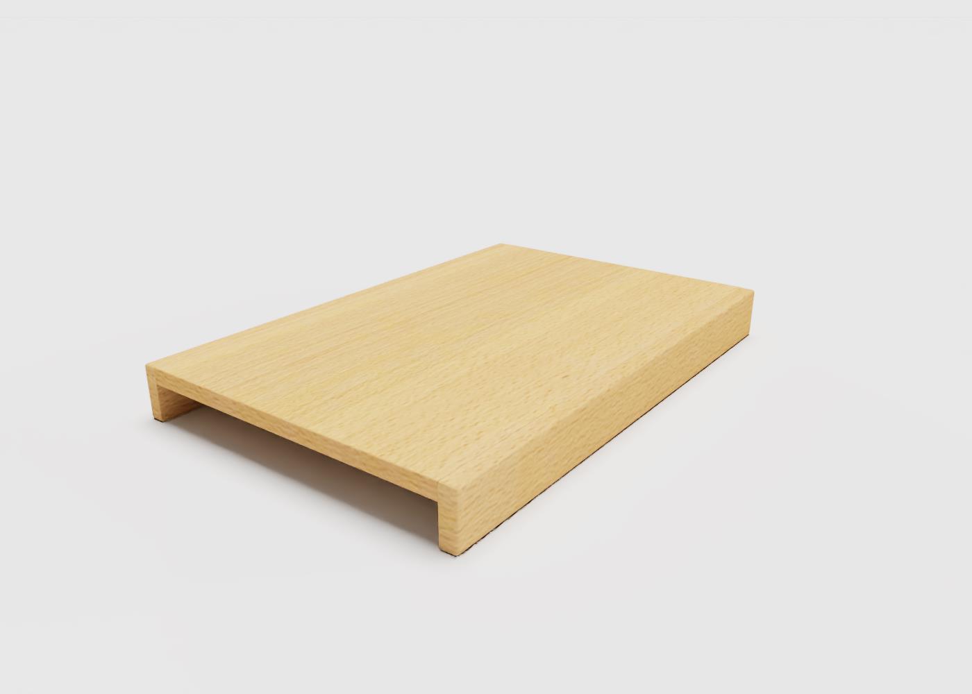 Roomio Holztablett NO. 4130 in Eiche NB natur matt lackiert