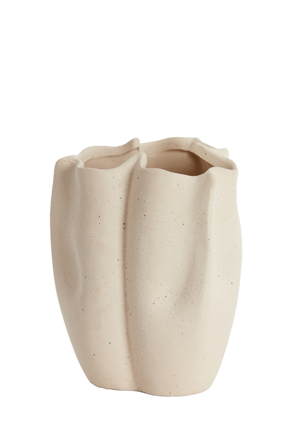 Vase Deko SANGULI in creme