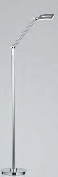 B-Leuchten LED-Stehleuchte EVOLO in Nickel matt,Absetzung Chrom, Lampe, Badezimmer, Drinnen, Zimmer, Duscharmatur