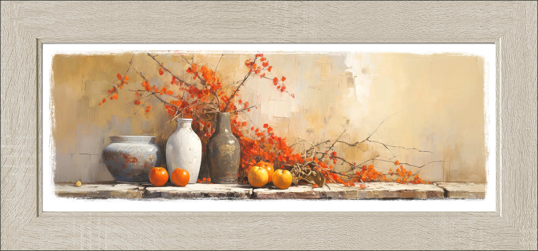 PRO ART New Classic Wood 94x44cm Still Life On The Wall II