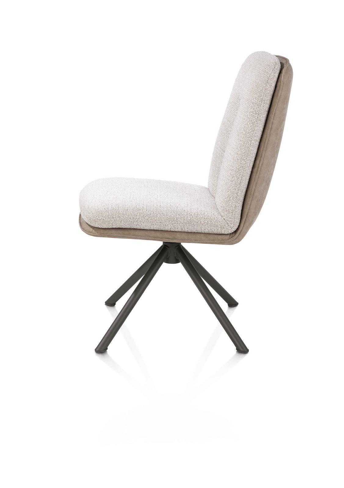 Henders & Hazel Stuhl THEROS ca. B68 H93 T70 cm in Stoff Oregon/Sevilla beige, Stuhl, Sessel, Beige, Stoffbezug, Dreibein-Fußedstuhl