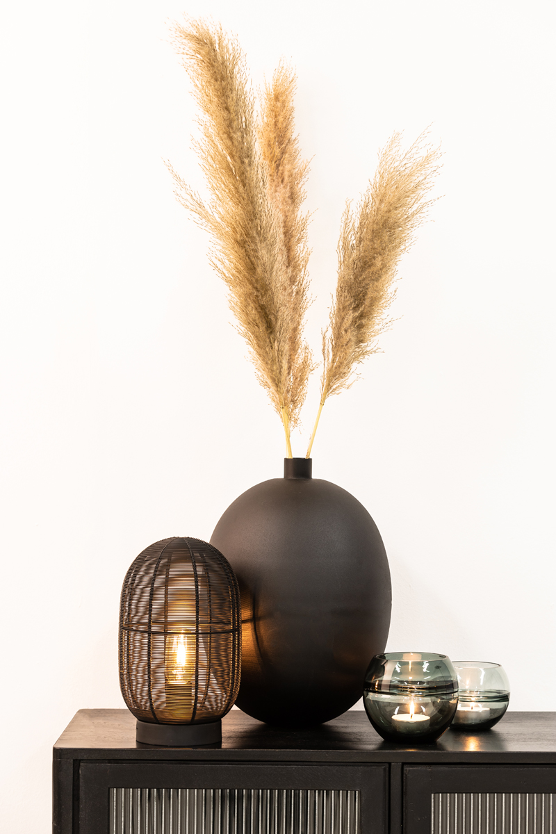 Light & Living Deko-Vase Binco in Schwarz matt