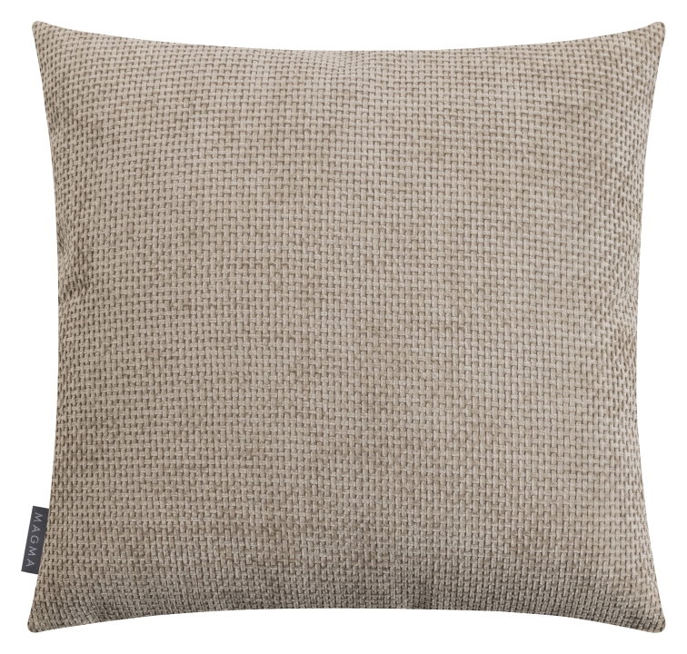 Magma Heimtex Kissenhülle ARLO ca. 50x50cm in Farbe taupe, Kissen, Dekoration für Zuhause, Kopfkissen, Leinen