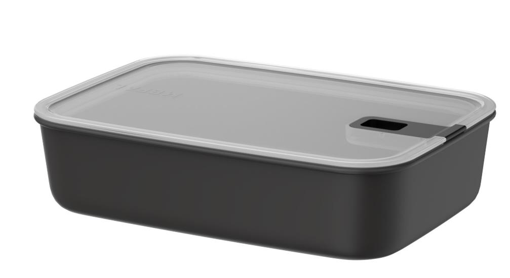 Frischhaltedose Easyclip in Nordic Black, 2250 ml, Auflaufform, Frischhaltedose, Behälter, Plastik, Hinterschale