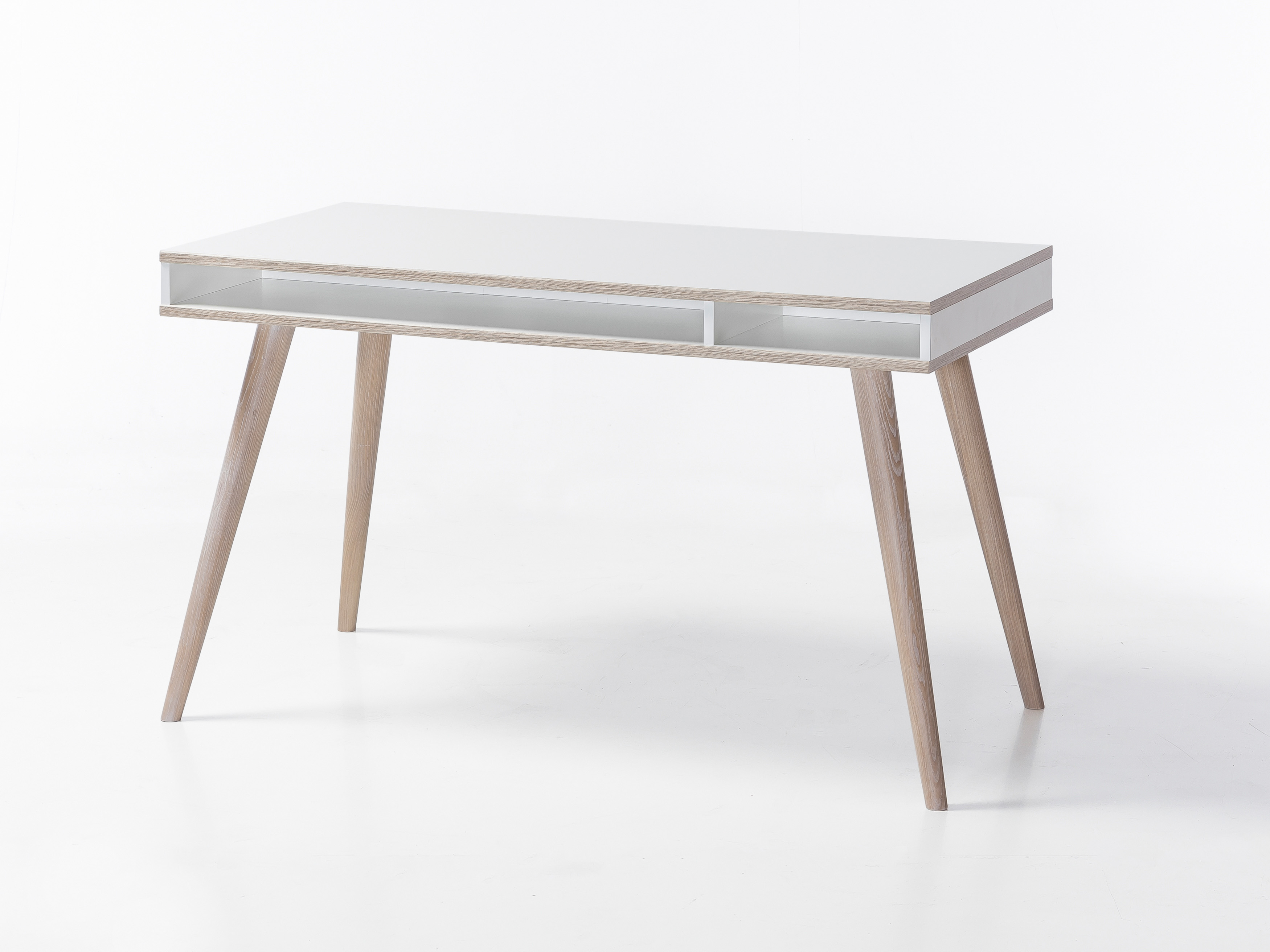 Wimex Schreibtisch Billund 309 ca. 120 x 73 x 60 cm in Eiche sägerau Nb./weiß