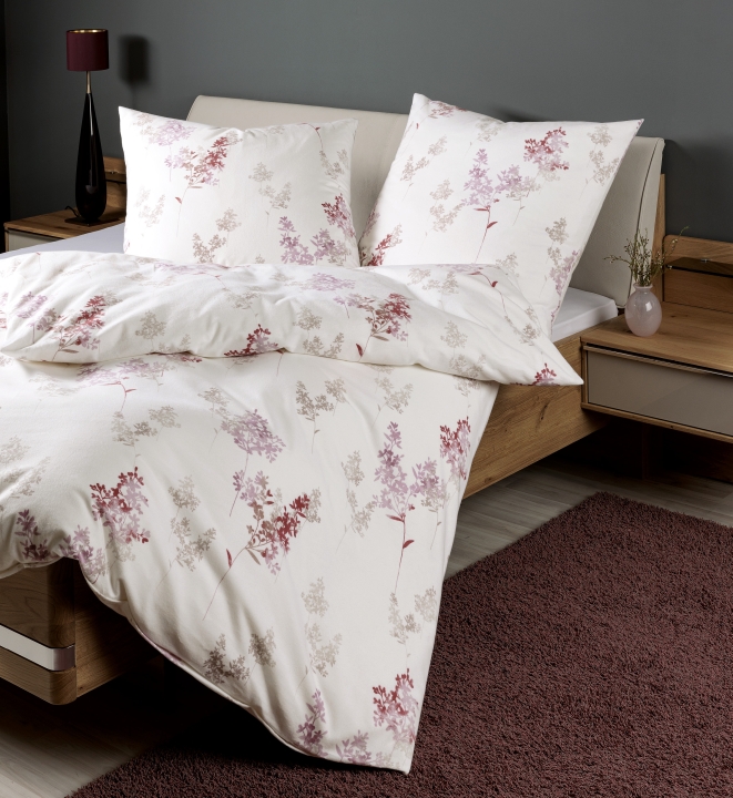Janine Design Bettwäsche DAVOS ca. 155x220cm in Farbe beere