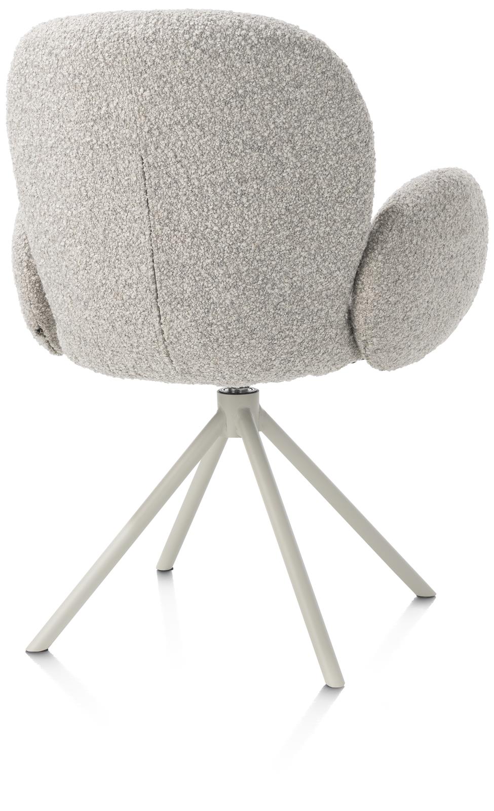 XOOON Armstuhl JAXON ca. B66 H85 T63 cm in Stoff Brioni kiesel