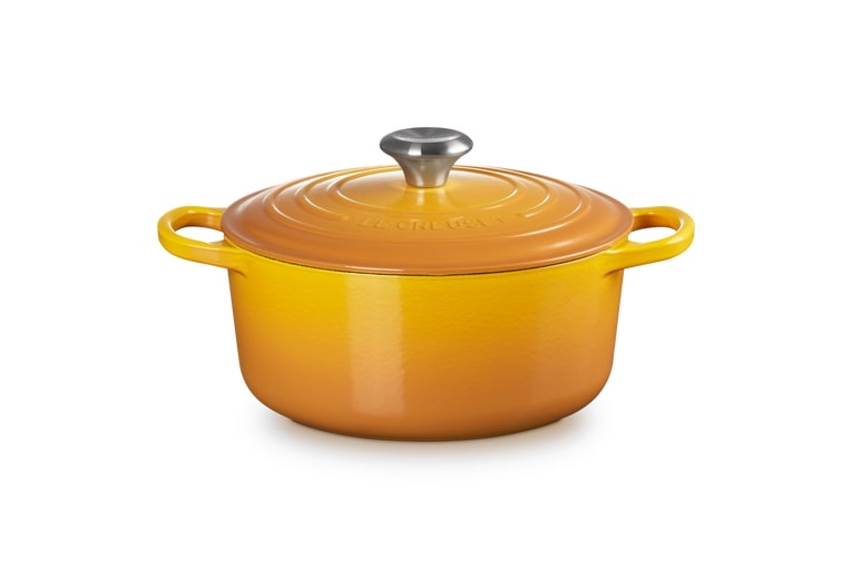 Le Creuset Bräter Sig ca. 24cm in Nectar, Topf, Gusseisen, Gourmet-Topf, Orangener Topf, Deckeltopf