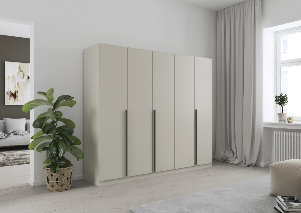 Drehtürenschrank in Front/Korpus Champagner AG865