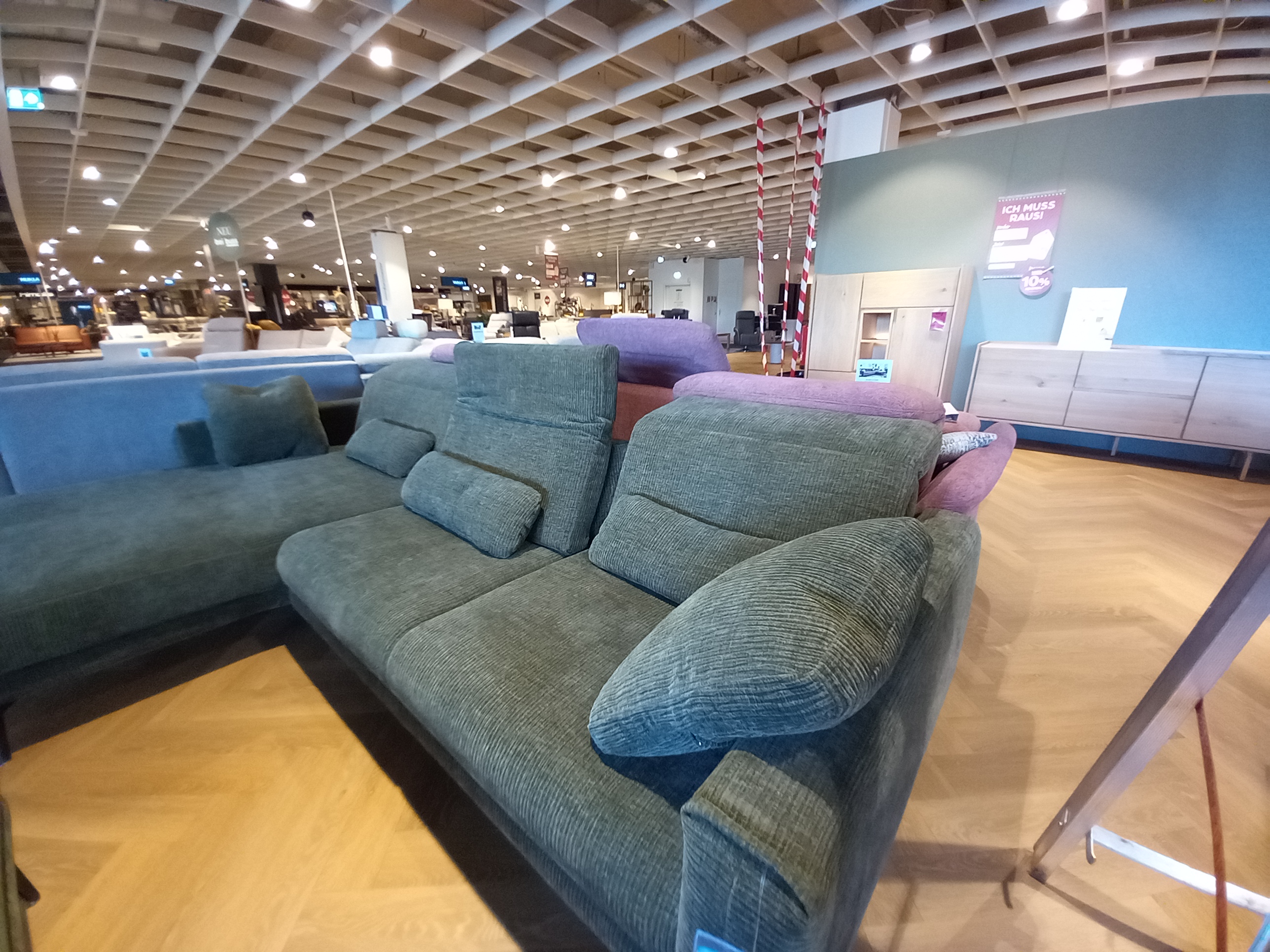 Modulmaster Polstergruppe MM-ZE1195 in Stoff Maranta olive, Sofa, Gemütlich, Wohnzimmer, Samtstoff, Garnitur