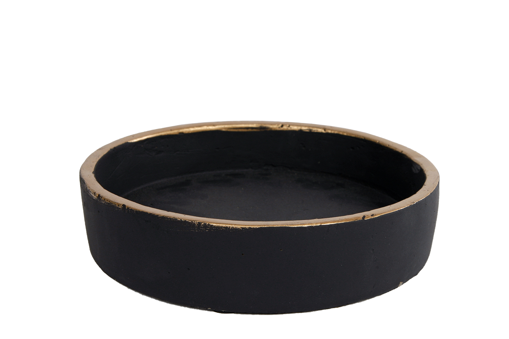 Schale MAX S in Farbe schwarz/gold Schale MAX S in Farbe schwarz/gold