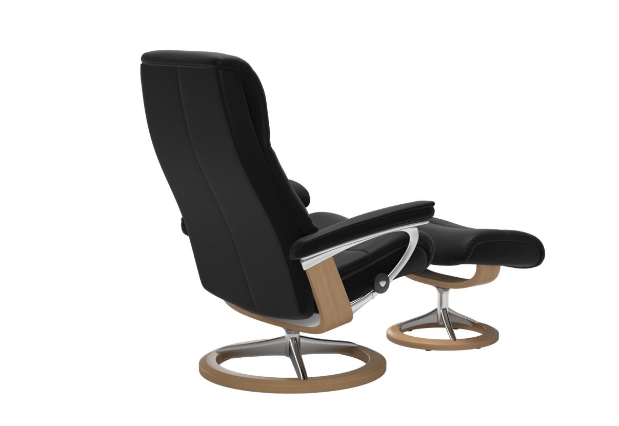 Stressless Sessel mit Hocker VIEW ca. B82 H109 T138 cm in Leder Paloma 19 black Stressless Sessel mit Hocker VIEW ca. B82 H109 T138 cm in Leder Paloma 19 black