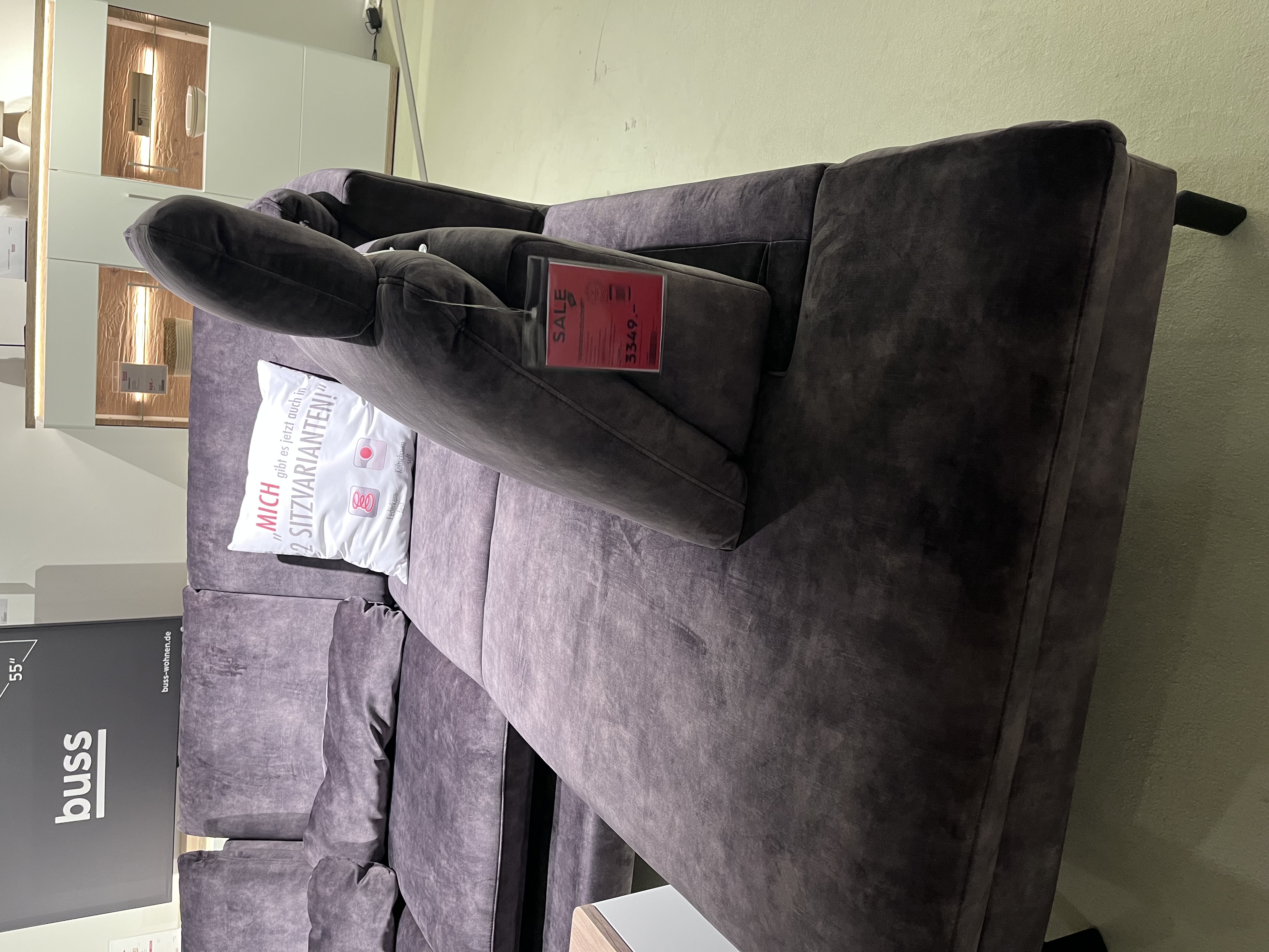 Modulmaster Wohnlandschaft in Stoff Amira grey Pg.B, Moebel, Couch
